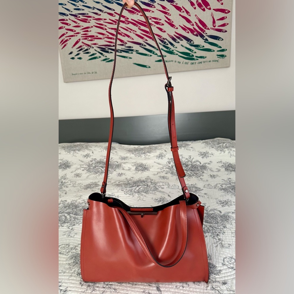 Genuine Gianni Chiarini rusty orange crossbody/shoulder bag. Made in Italy. - Picture 2 of 16